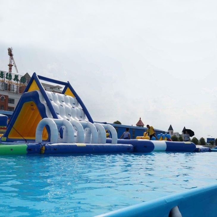 Land waterpark metal frame pool